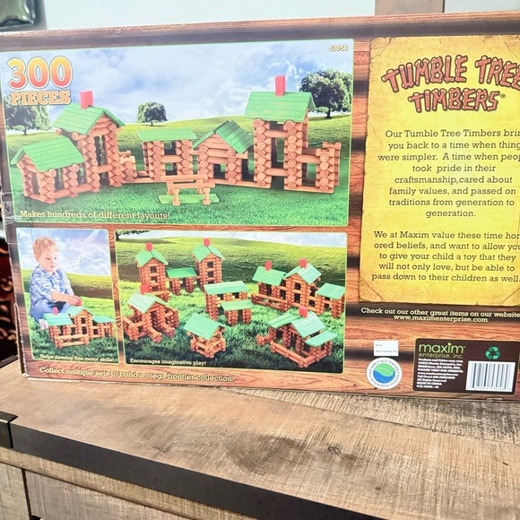 Maxim Tumble Tree Timbers Wooden Building Maxim Set of 300 - Picture 7 of 10